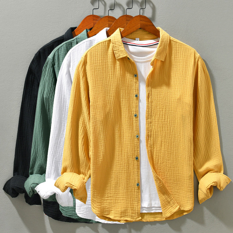 Adriano Women's Shirt | High-Quality Cotton, Casual Crinkled Design 6