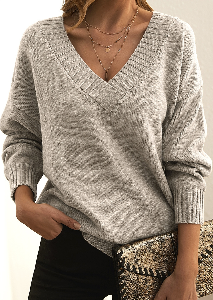 Aeliana Women's Sweater | Luxurious Softness, V-Neck Design 4