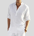 Aero Men's Linen Shirt | Breathable Boho Style 0