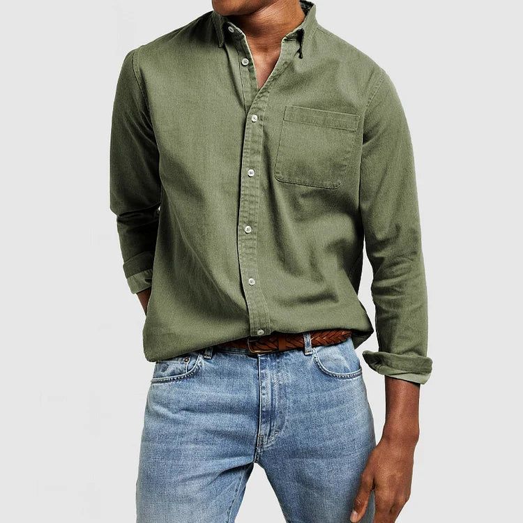 Alec Men's Casual Shirt | 100% Cotton, Long Sleeve 6