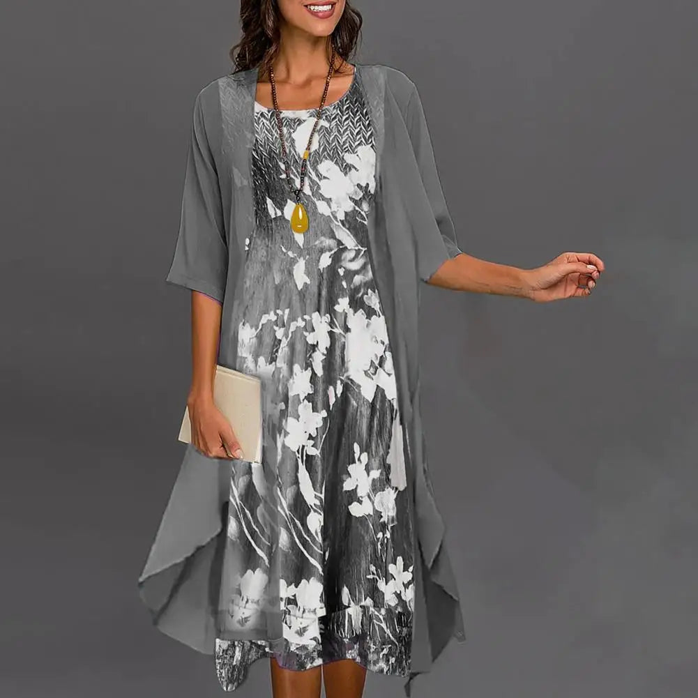 Ava Women's Summer Dress | Elegant Floral Pattern, Versatile Design 2
