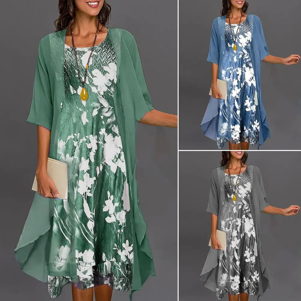 Ava Women's Summer Dress | Elegant Floral Pattern, Versatile Design 4