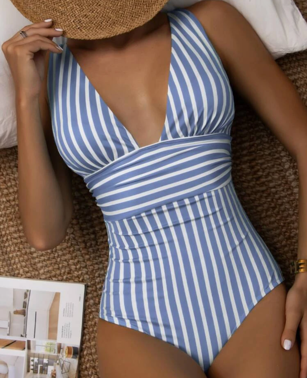 Baila Women's Swimsuit | Chic Striped Design, Summer Ready 2