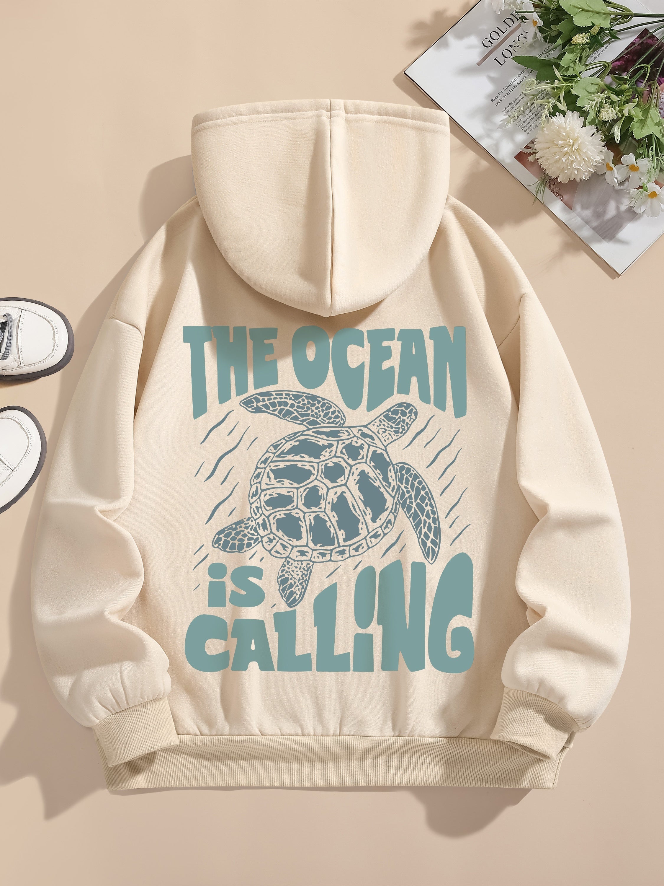 Cali Women's Pullover Hoodie | Casual Comfort with Back Print 1