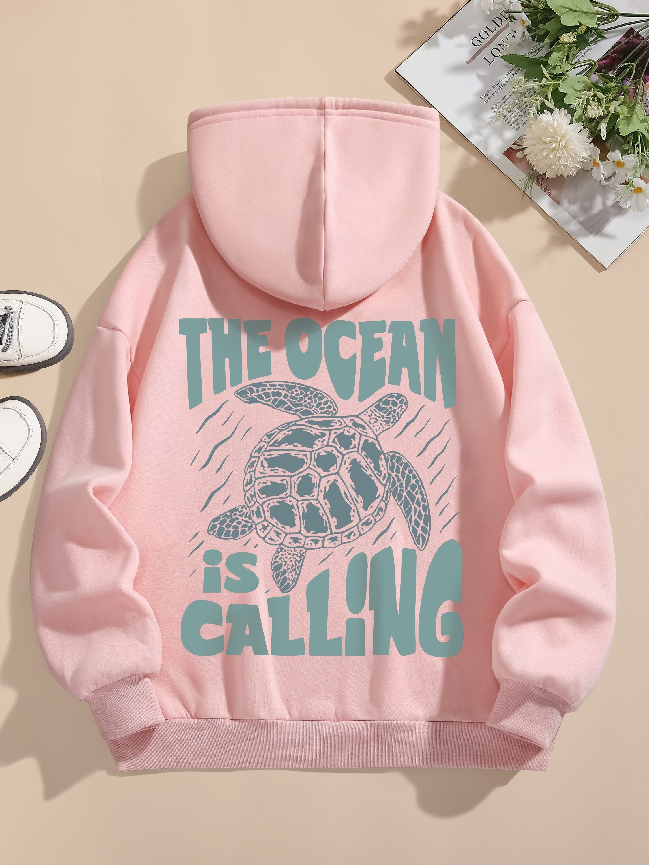 Cali Women's Pullover Hoodie | Casual Comfort with Back Print 3