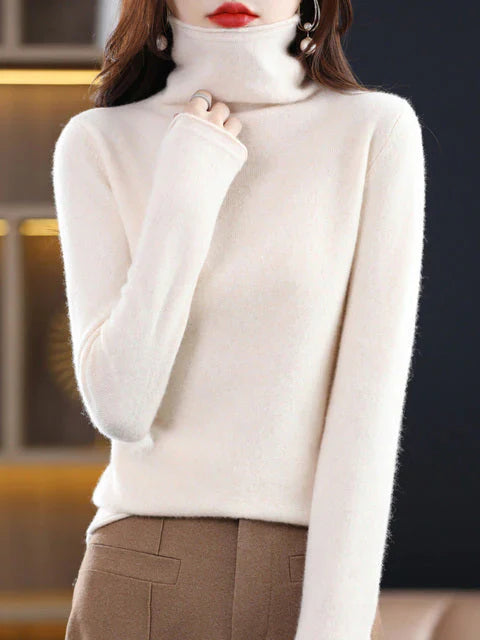 Cali Women's Sweater | Soft Cotton, Casual Turtleneck 11
