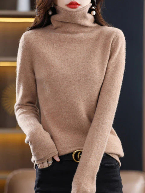 Cali Women's Sweater | Soft Cotton, Casual Turtleneck 14