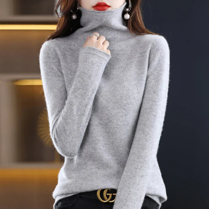 Cali Women's Sweater | Soft Cotton, Casual Turtleneck 15