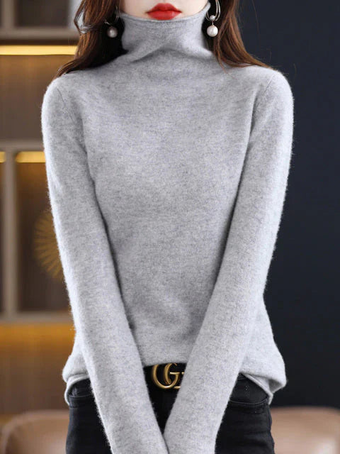 Cali Women's Sweater | Soft Cotton, Casual Turtleneck 18