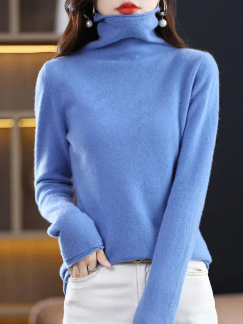 Cali Women's Sweater | Soft Cotton, Casual Turtleneck 19