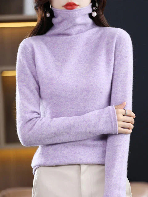 Cali Women's Sweater | Soft Cotton, Casual Turtleneck 3