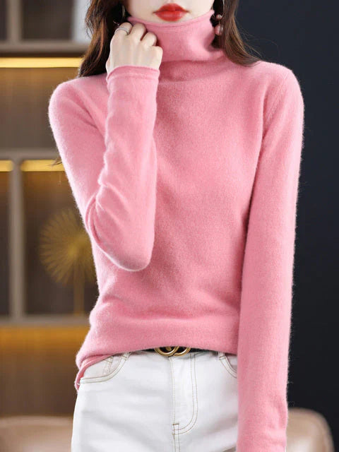 Cali Women's Sweater | Soft Cotton, Casual Turtleneck 8