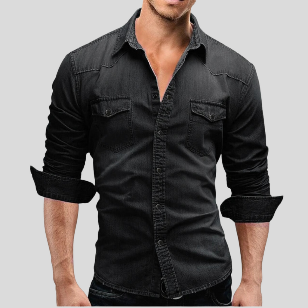 Dante Men's Denim Shirt | Premium Fabric, Versatile Style 3