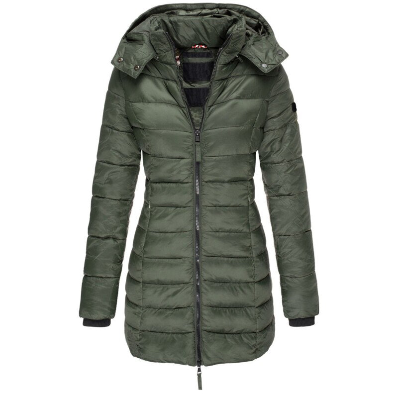 Elisa Women's Down Jacket | Cozy Hooded Design 2