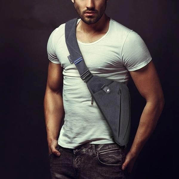 Flex Security Bag | Ergonomic One-Shoulder Design, Durable Oxford Cloth 0