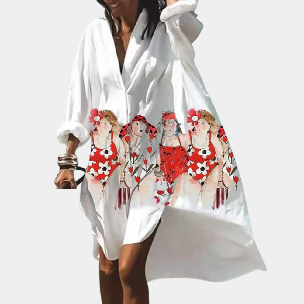 Gina Women's Summer Dress | High-Quality Fabric, Casual Chic 2