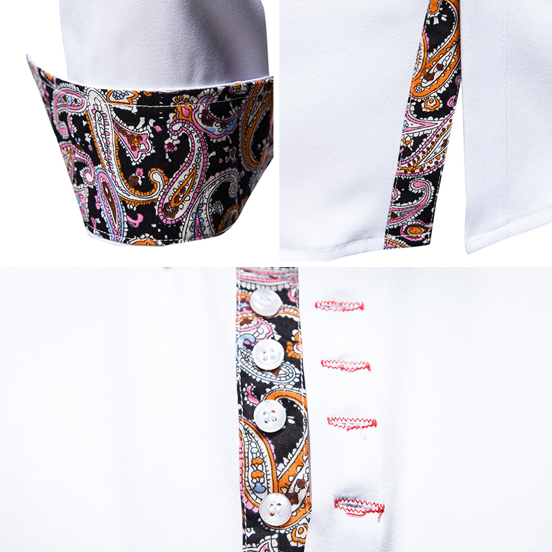 Gustav Men's Slim Fit Shirt | Sustainably Sourced Cotton, Paisley Print 6