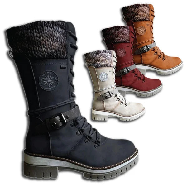 Hugh Women's Winter Boots | High-Quality PU & Cotton Lining 1