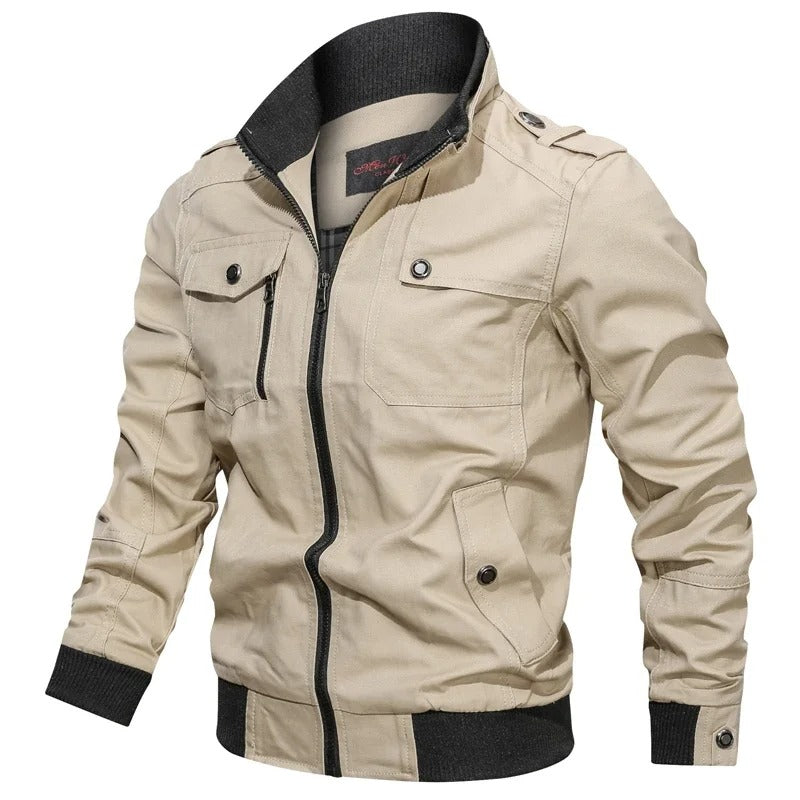 Kara Men's Moto Jacket | Lightweight & Breathable Summer Style 4