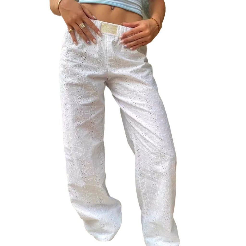 Lina Women's Lounge Pants | 100% Cotton, Casual Elegance 5
