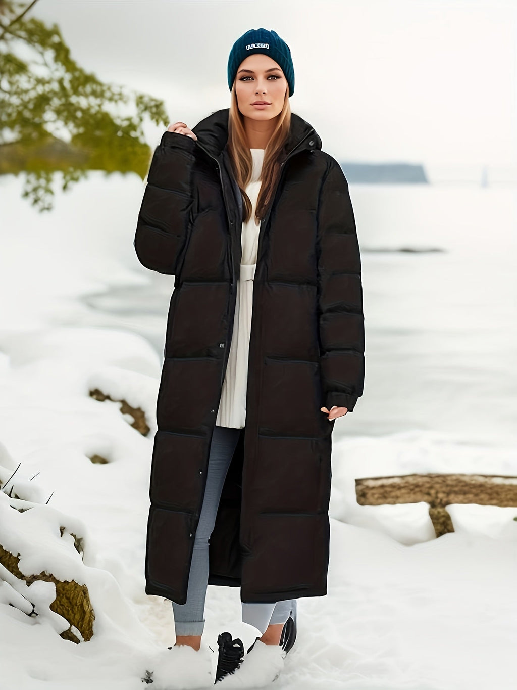Luna Women's Parka Jacket | Long Down Coat for Ultimate Warmth and Style 2