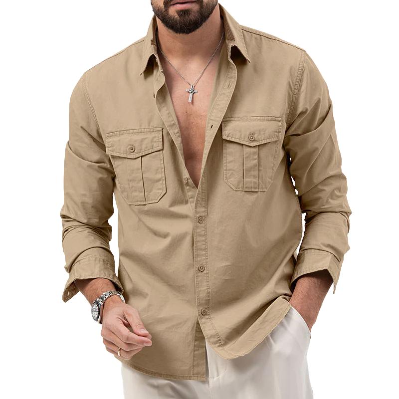 Parker Men's Cargo Shirt | High-Quality Polyester, Versatile Style 1