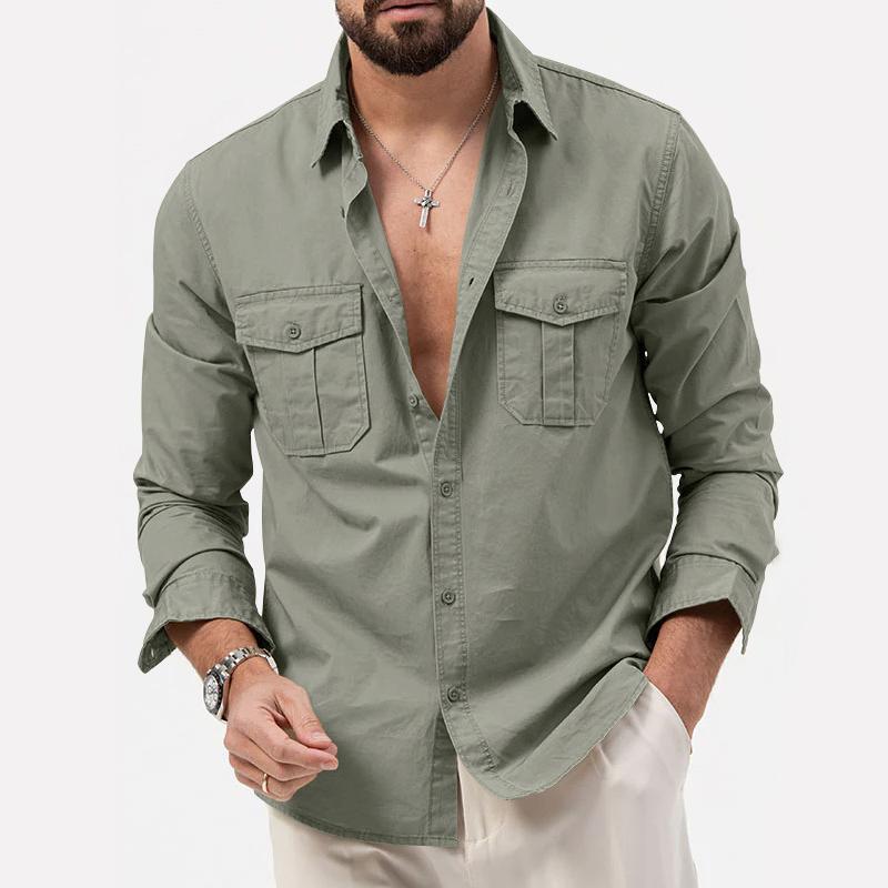 Parker Men's Cargo Shirt | High-Quality Polyester, Versatile Style 10