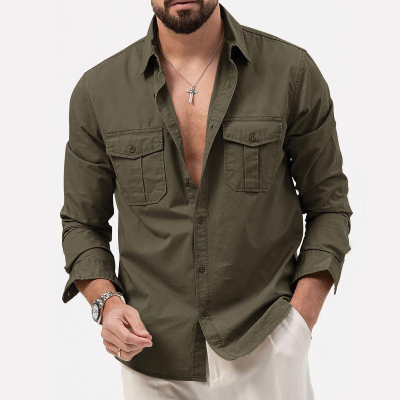 Parker Men's Cargo Shirt | High-Quality Polyester, Versatile Style 4