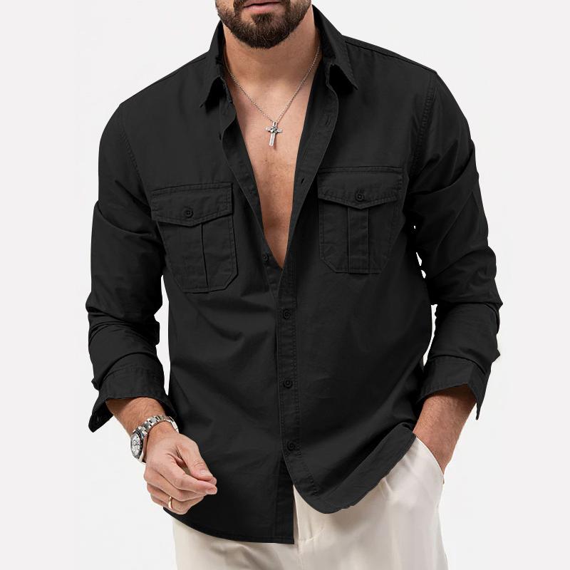 Parker Men's Cargo Shirt | High-Quality Polyester, Versatile Style 7