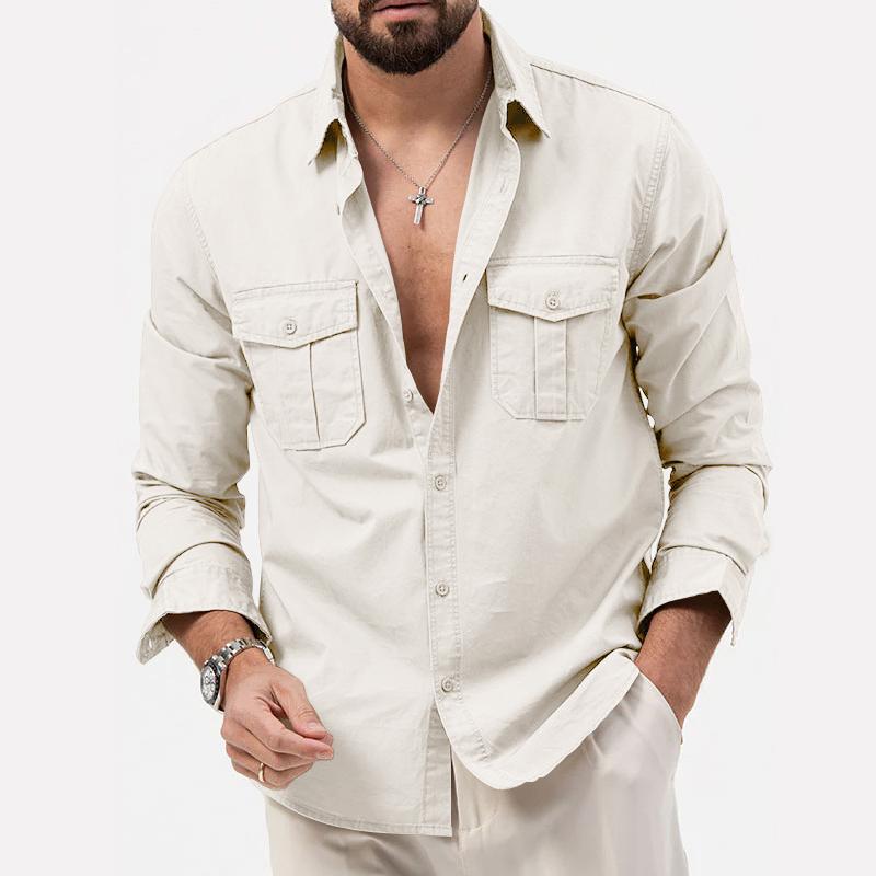 Parker Men's Cargo Shirt | High-Quality Polyester, Versatile Style 9