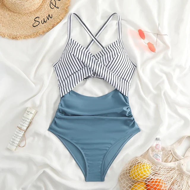 Piera Women's One Piece Swimsuit | Elegant Backless Design, Comfortable Fit 6