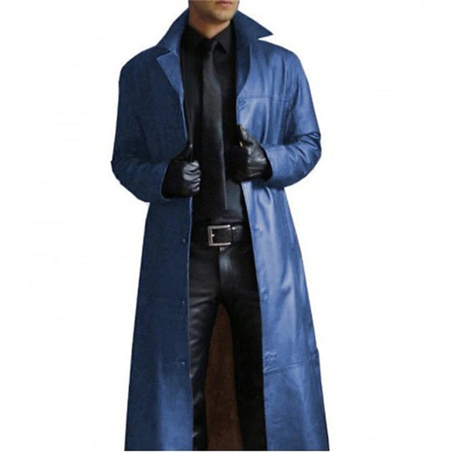 Raven Men's Coat | PU Leather, Elegant Winter Style 1