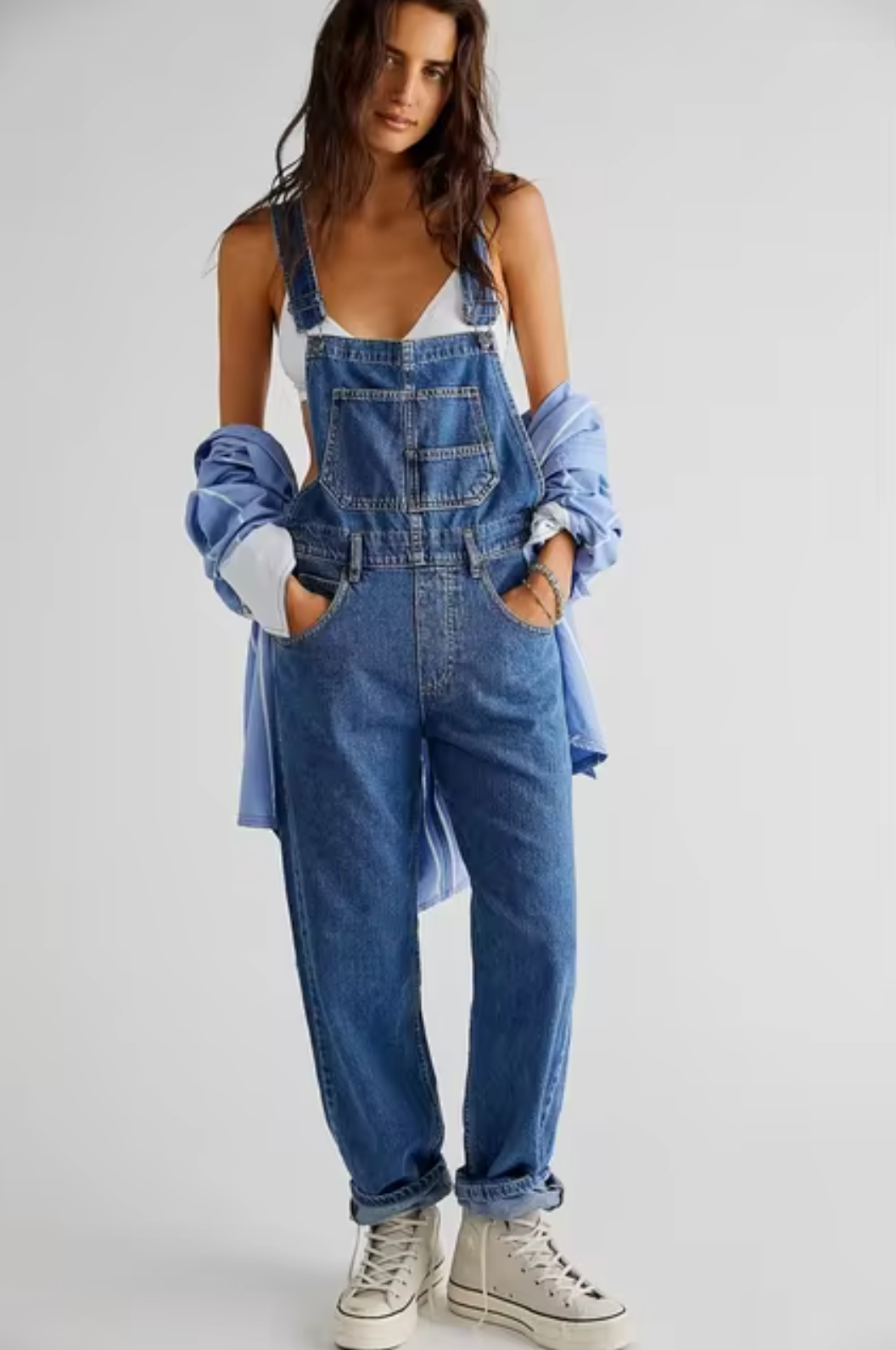 Shaira Women's Denim Overall | Loose Fit, Casual Style 0
