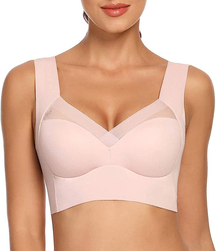 Sleek Women's Comfort Bra | Seamless Design with Mesh Insert 2