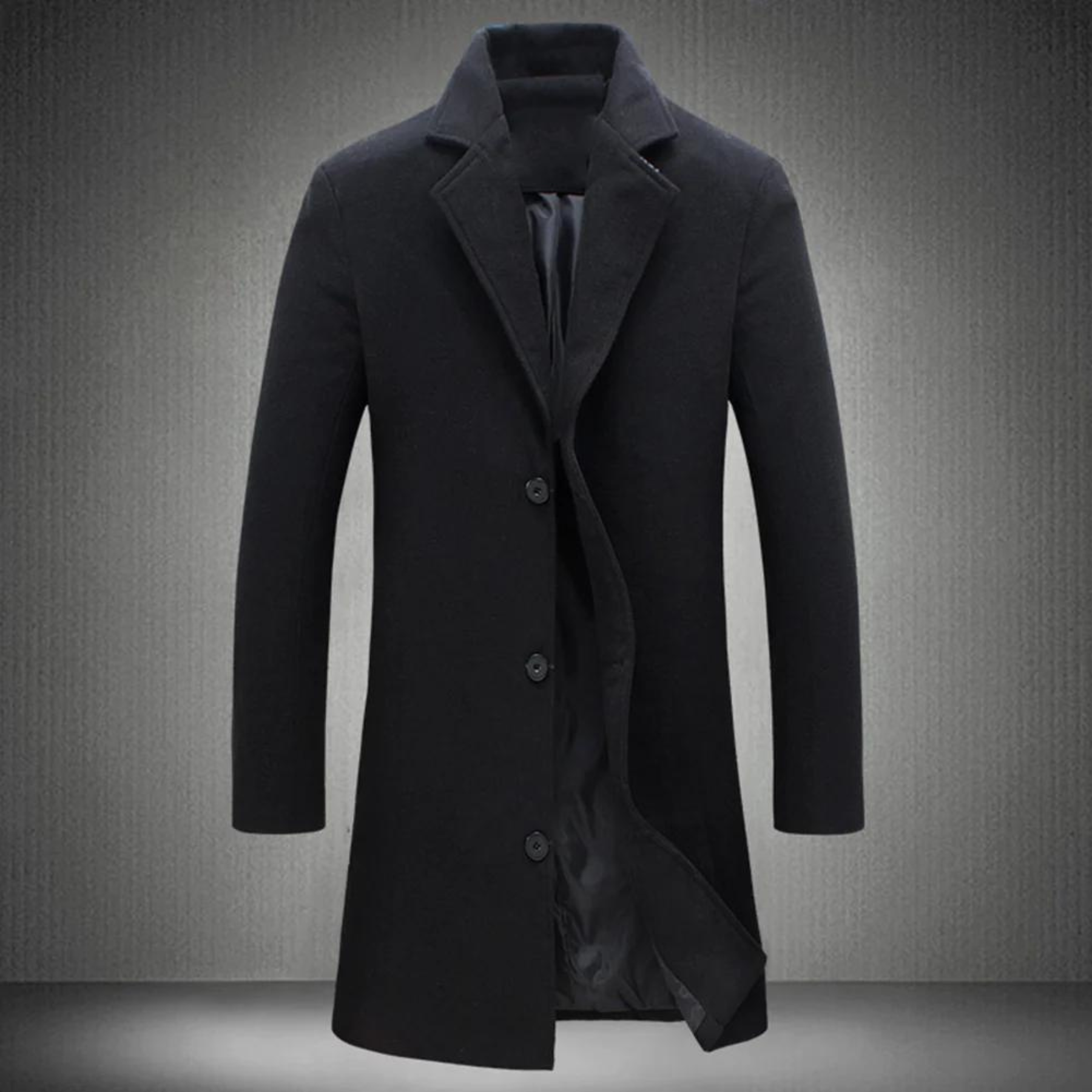Terrence Men's Overcoat | Water-Repellent Wool Blend, Elegant Design 0