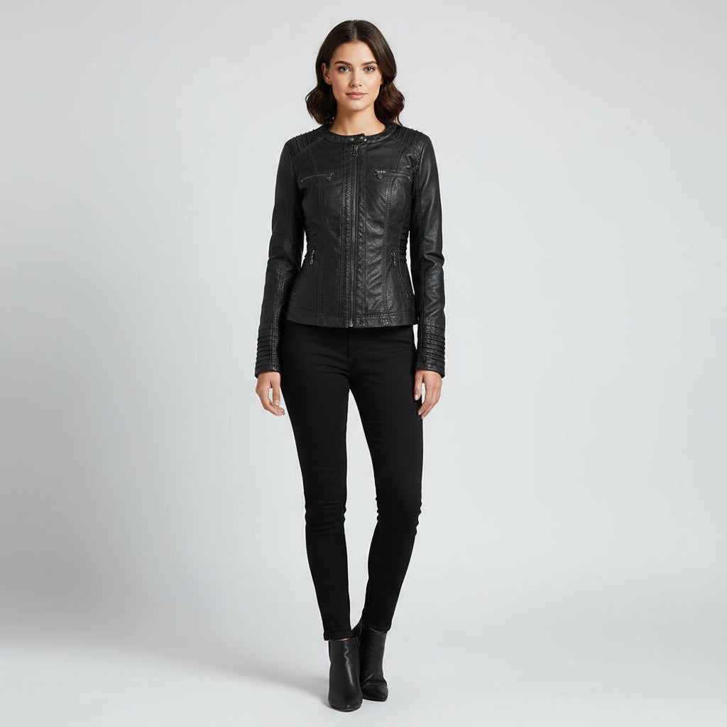 Weatherproof Women's Jacket with Detachable Hood – Elegant and Durable All-Season Coat, Sizes S-3XL 5